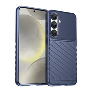 For Samsung Galaxy S25 5G Thunderbolt Shockproof TPU Phone Case(Blue)