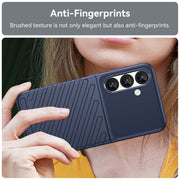 For Samsung Galaxy S25 5G Thunderbolt Shockproof TPU Phone Case(Blue)
