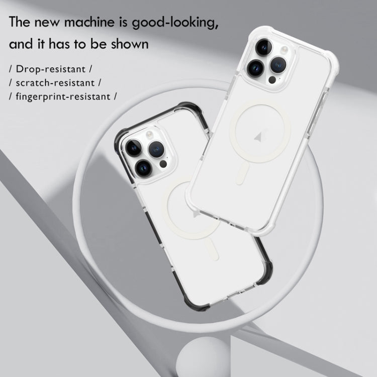 For iPhone 16e Acrylic Magsafe Magnetic Shockproof Phone Case(Pink)