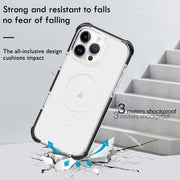 For iPhone 16 Pro Max Acrylic Magsafe Magnetic Shockproof Phone Case(Transparent)
