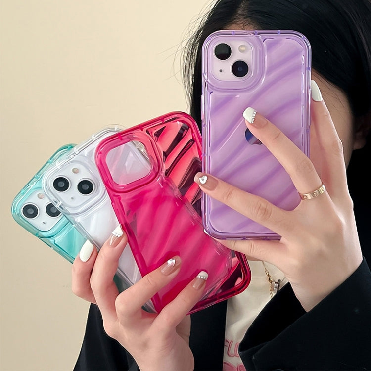 For iPhone 14 Pro Waves TPU Phone Case(Transparent)