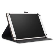 For 9-11 inch Marble Cloth Texture Horizontal Flip Universal Tablet PC Leather Case with Pen Slot & Holder(Pink)