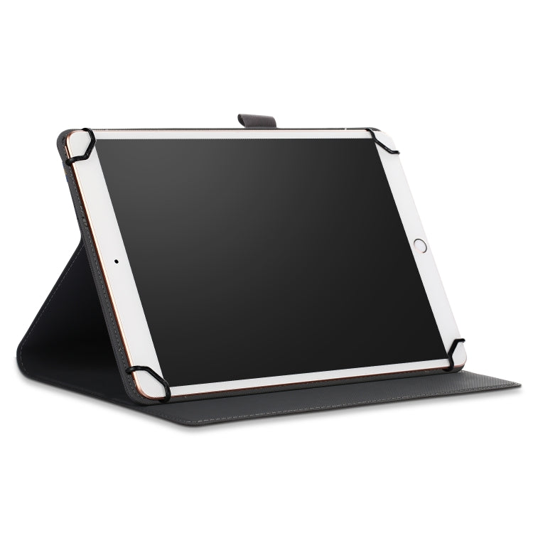 For 9-11 inch Marble Cloth Texture Horizontal Flip Universal Tablet PC Leather Case with Pen Slot & Holder(Pink)