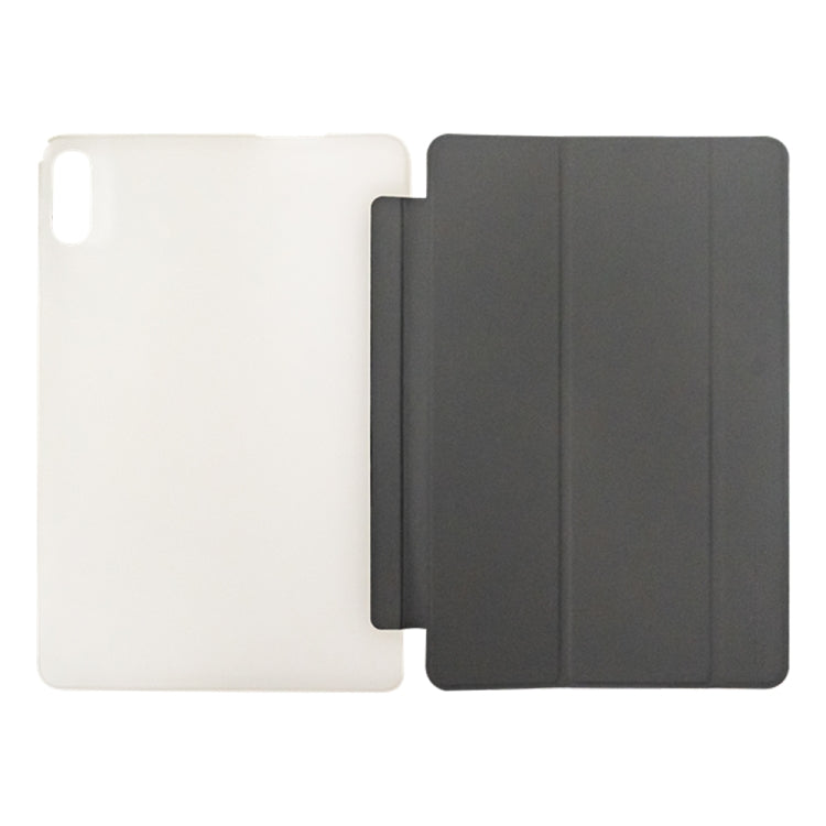 For Teclast P30T 3-Fold Holder Folio Leather Tablet Smart Case(Grey)