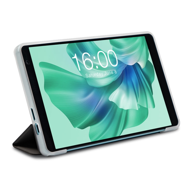 For Teclast P85T 3-Fold Holder Folio Leather Tablet Smart Case(Grey)
