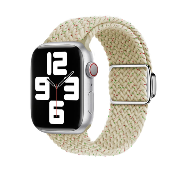 For Apple Watch Ultra 49mm Nylon Loop Magnetic Buckle Watch Band(Colorful Starlight)