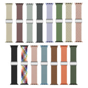 For Apple Watch Ultra 49mm Nylon Loop Magnetic Buckle Watch Band(Starlight Pink)
