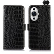 For Huawei Nova 11 Crocodile Top Layer Cowhide Leather Phone Case(Black) - Huawei Cases by PMC TechLife | Online Shopping South Africa | PMC TechLife | Buy Now Pay Later Mobicred