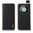 For Huawei Mate 60 KHAZNEH Nappa Top Layer Cowhide Leather Phone Case(Black) - Huawei Cases by PMC TechLife | Online Shopping South Africa | PMC TechLife | Buy Now Pay Later Mobicred