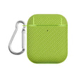For AirPods 1 / 2 Woven Skin Texture PC TWS Earphone Protective Case(Green) - For AirPods 1/2 by PMC Jewellery | Online Shopping South Africa | PMC Jewellery | Buy Now Pay Later Mobicred