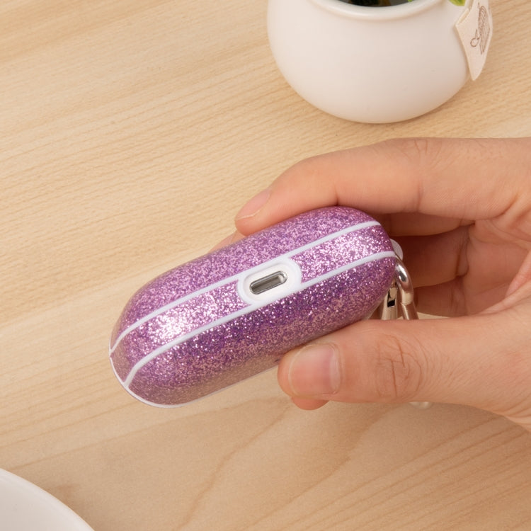 For AirPods 3 Glitter Powder Skin Texture PC TWS Earphone Case(Silver)