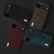 For Google Pixel 8 ABEEL Dream Litchi Texture PU Phone Case(Khaki)