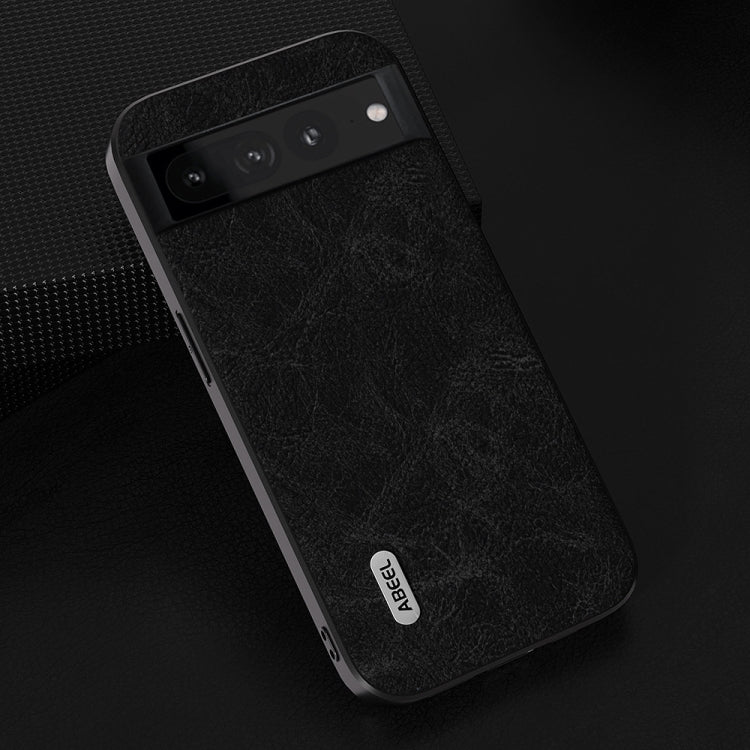 For Google Pixel 8 ABEEL Dream Litchi Texture PU Phone Case(Black)