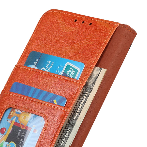 For Honor X9b/X50 5G/Magic6 Lite 5G Nappa Texture Flip Leather Phone Case(Orange)