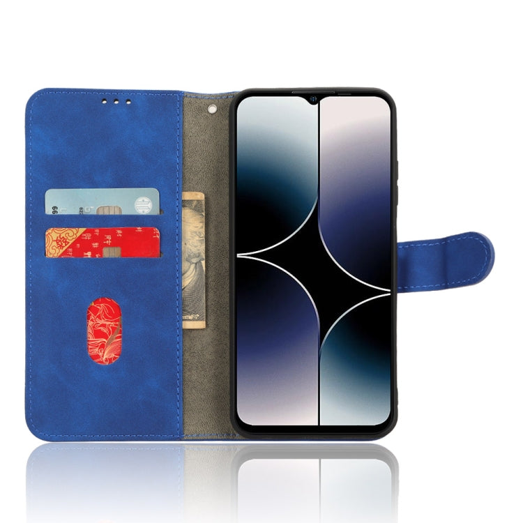 For Ulefone Note 16 Pro Skin Feel Magnetic Flip Leather Phone Case(Blue)