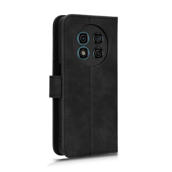 For Ulefone Note 15 Skin Feel Magnetic Flip Leather Phone Case(Black)