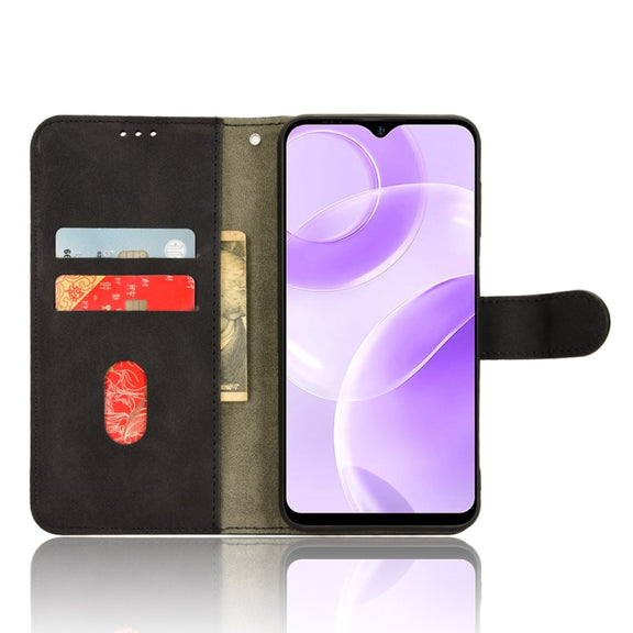 For Ulefone Note 15 Skin Feel Magnetic Flip Leather Phone Case(Black)