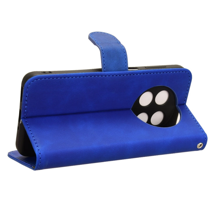 For Ulefone Note 15 Skin Feel Magnetic Flip Leather Phone Case(Blue)