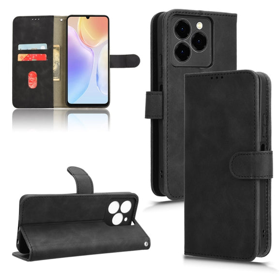 For Ulefone Note 20 Pro Skin Feel Magnetic Flip Leather Phone Case(Black)