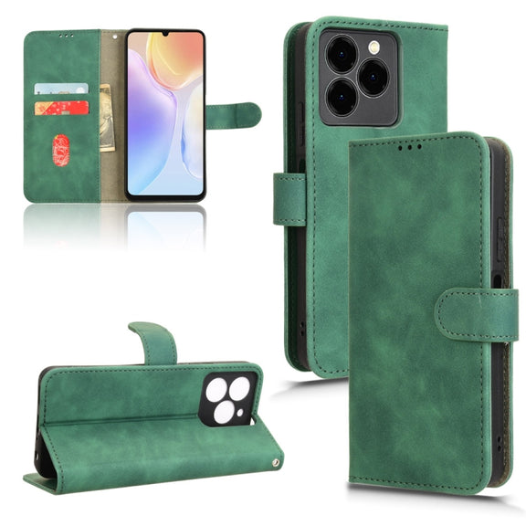 For Ulefone Note 20 Pro Skin Feel Magnetic Flip Leather Phone Case(Green)