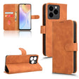 For Ulefone Note 20 Pro Skin Feel Magnetic Flip Leather Phone Case(Brown) - free shipping - PMC Jewellery - Order now!