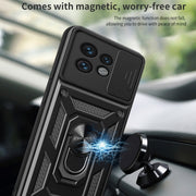 For Motorola Edge 40 Pro Sliding Camera Cover Design TPU+PC Phone Case(Silver)