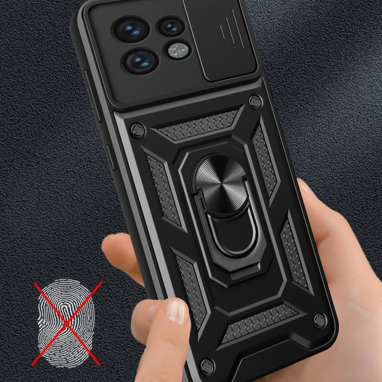 For Motorola Edge 40 Pro Sliding Camera Cover Design TPU+PC Phone Case(Silver)