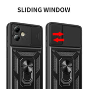 For Motorola Moto G14 Sliding Camera Cover Design TPU+PC Phone Case(Red)