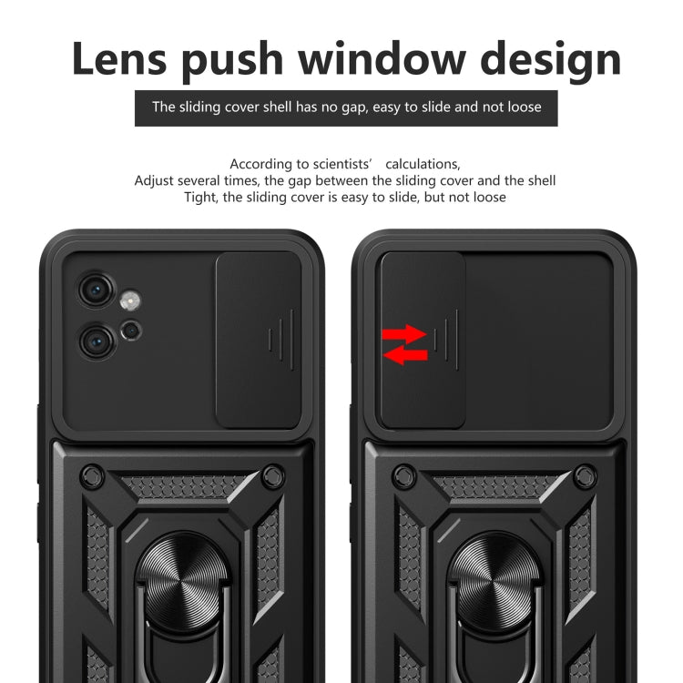 For Motorola Moto G32 Sliding Camera Cover Design TPU+PC Phone Case(Red)