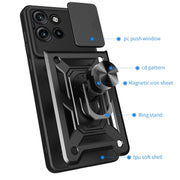 For Motorola Edge 50 Neo Sliding Camera Cover Design TPU+PC Phone Case(Rose Gold)