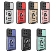 For Motorola Moto G15 Sliding Camera Cover Design TPU+PC Phone Case(Rose Gold)