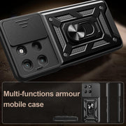 For Motorola Moto G15 Sliding Camera Cover Design TPU+PC Phone Case(Rose Gold)