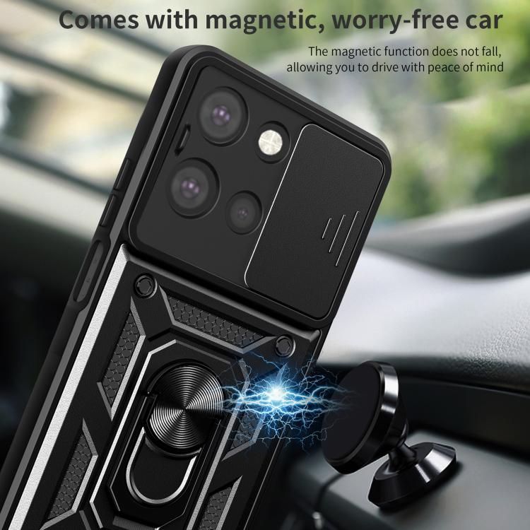 For Motorola Moto G 2025 Sliding Camera Cover Design TPU+PC Phone Case(Rose Gold)