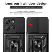 For Motorola Moto G Power 2025 Sliding Camera Cover Design TPU+PC Phone Case(Black)
