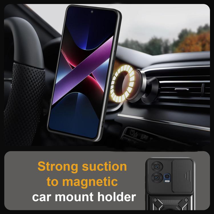 For Motorola Edge 30 Fusion Sliding Camera Cover Design TPU+PC Phone Case(Rose Gold)