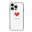 For iPhone 16 Pro Max Colorful Painted Glass Phone Case(Red Heart) - iPhone 16 Pro Max Cases by PMC TechLife | Online Shopping South Africa | PMC TechLife | Buy Now Pay Later Mobicred
