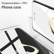 For iPhone 16 Plus Colorful Painted Glass Phone Case(Moon)