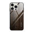 For iPhone 16 Pro Max Wood Grain Glass Phone Case(Black) - iPhone 16 Pro Max Cases by PMC TechLife | Online Shopping South Africa | PMC TechLife | Buy Now Pay Later Mobicred