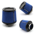XH-UN077-079 Car High Flow Cold Cone Engine Air Intake Filter, Size:76mm(Blue) - Air Intake System by PMC TechLife | Online Shopping South Africa | PMC TechLife | Buy Now Pay Later Mobicred