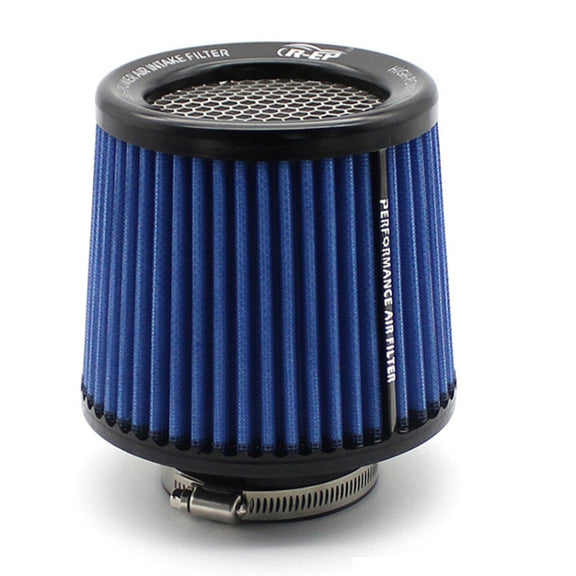 XH-UN077-079 Car High Flow Cold Cone Engine Air Intake Filter, Size:101mm(Blue)
