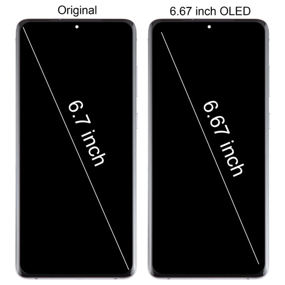 For Samsung Galaxy S20+ 4G/5G SM-G985/986 6.67 inch OLED LCD Screen Digitizer Full Assembly with Frame(Grey)