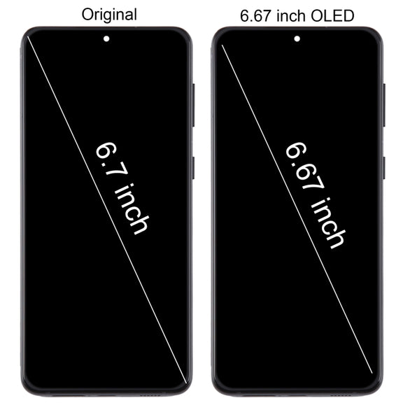 For Samsung Galaxy S21+ 5G SM-G996B 6.67 inch 6.67 inch OLED LCD Screen Digitizer Full Assembly with Frame(Silver)