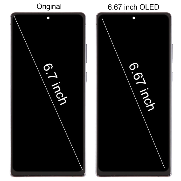 For Samsung Galaxy Note20 SM-N980 6.67 inch OLED LCD Screen Digitizer Full Assembly with Frame(Black)