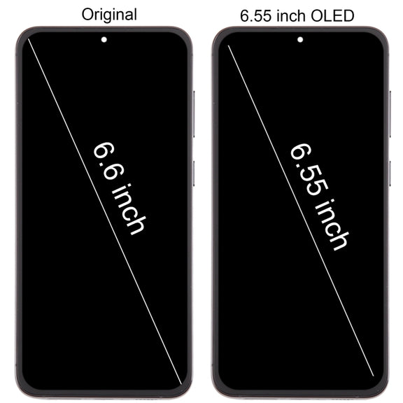 For Samsung Galaxy S23+ 5G SM-S916B 6.55 inch OLED  LCD Screen Digitizer Full Assembly with Frame