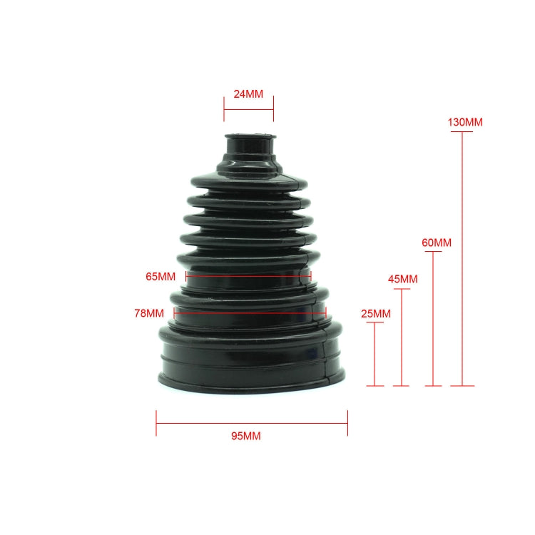 XH-6145 Car Steering Ball Rubber Dust Cover(Black)