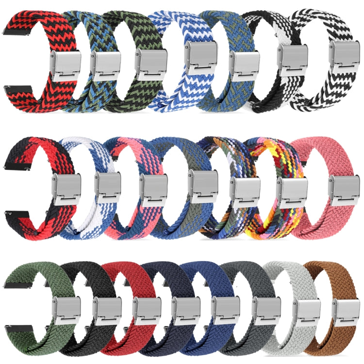 For Huawei Watch 4 / 4 Pro Nylon Braided Metal Buckle Watch Band(Red)