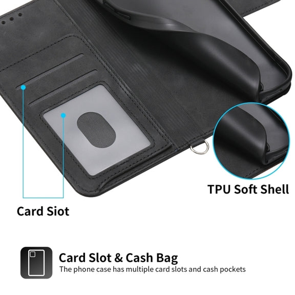 For Xiaomi Redmi Note 13 Pro 4G Skin-feel Flowers Embossed Wallet Leather Phone Case(Black)
