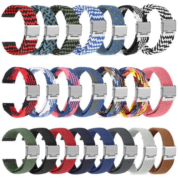 For Huawei Watch 4 / 4 Pro Nylon Braided Metal Buckle Watch Band(Space Grey)