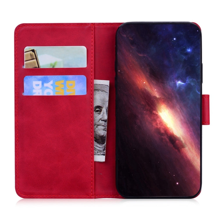 For Motorola Edge 2024 Tiger Embossing Pattern Leather Phone Case(Red)