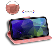 For Motorola Edge 2024 Tiger Embossing Pattern Leather Phone Case(Pink)